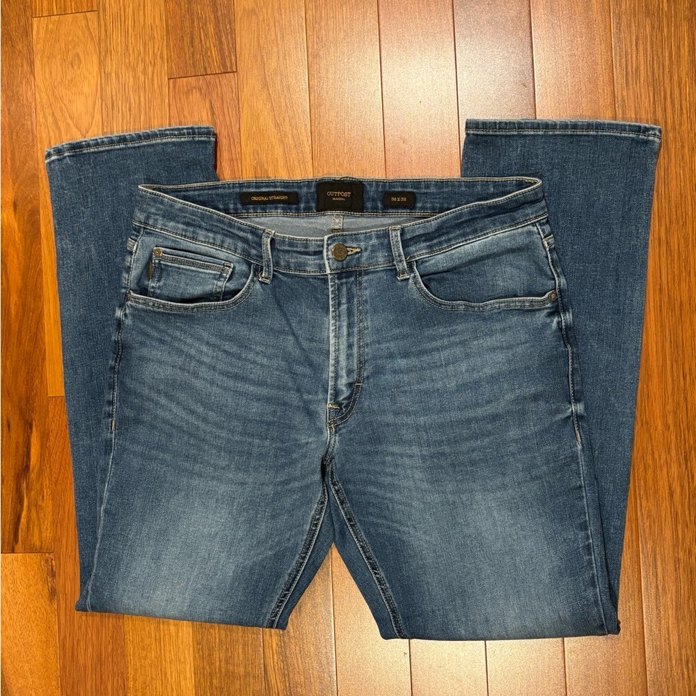 Outpost Makers Original Straight Jeans 36x32 - Picture 2 of 9